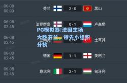 PG模拟器:法国主场大胜芬兰，领先小组积分榜